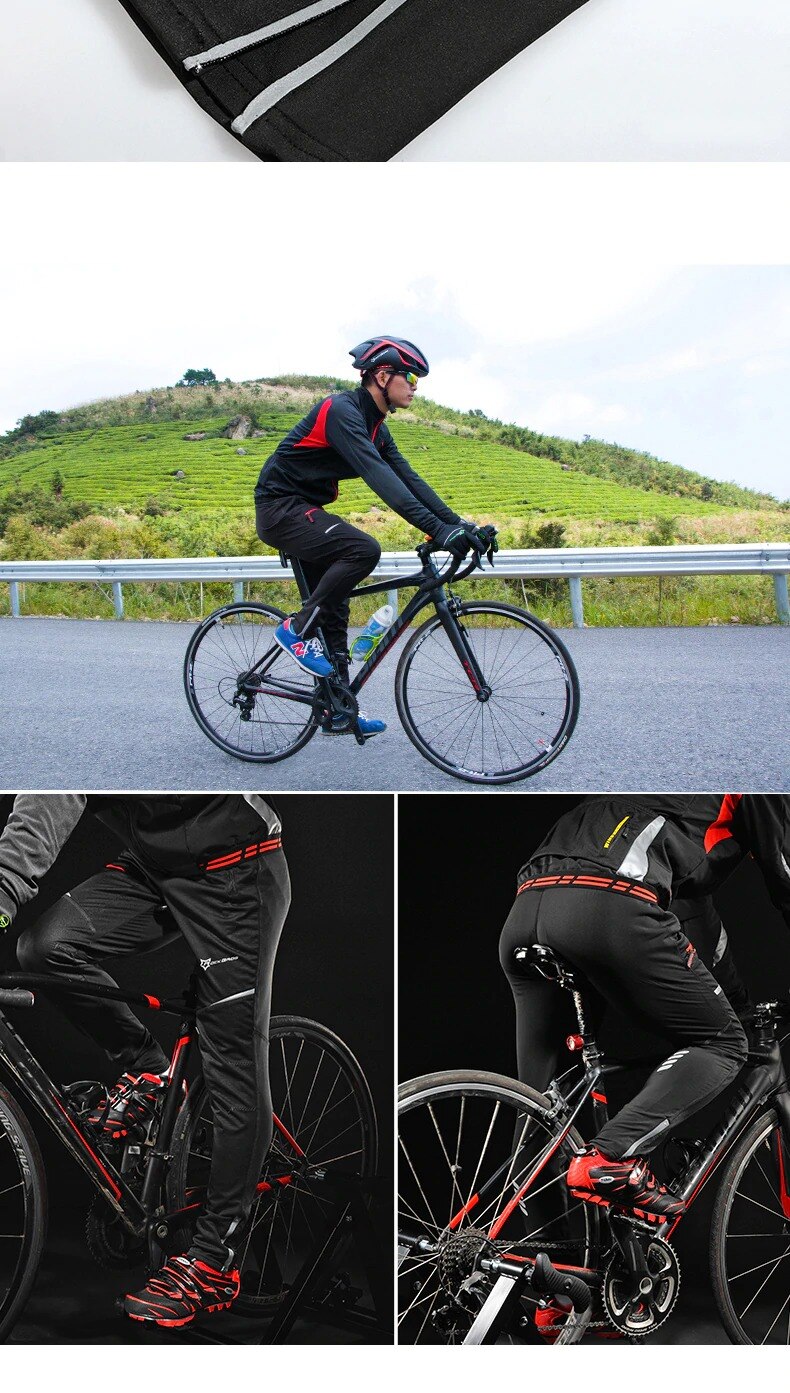 ROCKBROS-pantalones de ciclismo para hombre, pantalón táctico de alta elasticidad, para verano