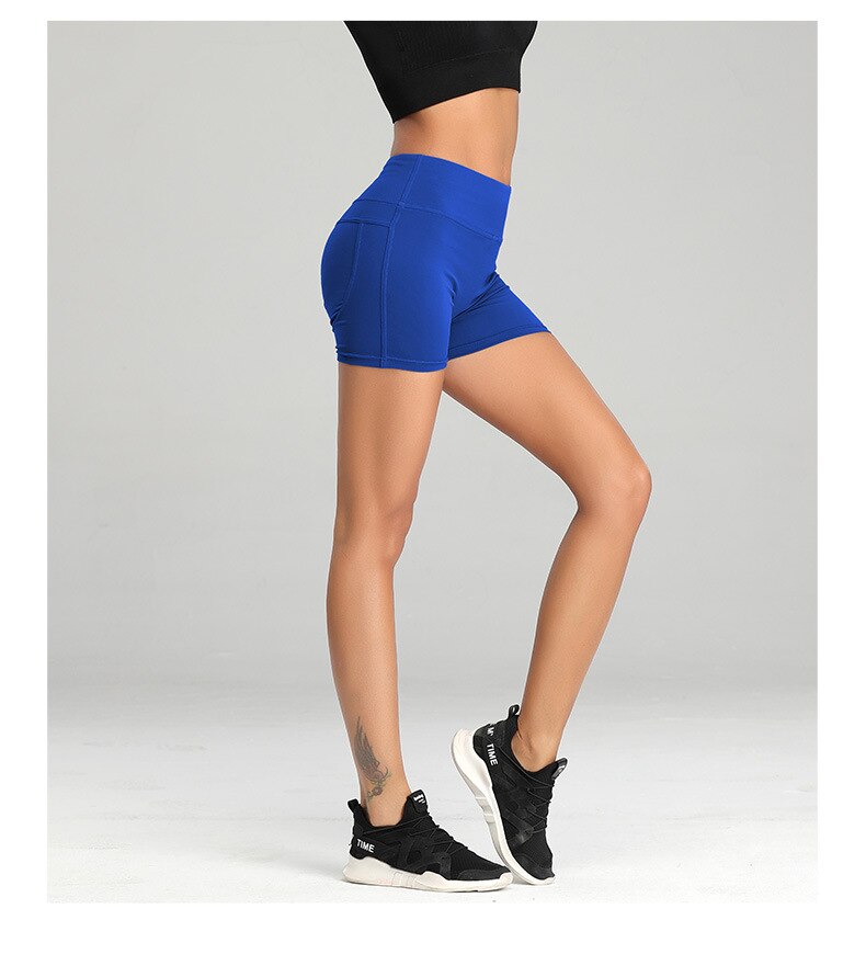 Pantalones cortos de gimnasio para mujer, medias realzadoras de cintura alta, leggings y pantalones cortos con bolsillo para guardar el teléfono, ciclismo, trotar, correr, fitness, yoga Pantalones cortos de gimnasio para mujer, medias realzadoras de cintura alta, leggings y pantalones cortos con bolsillo para guardar el teléfono, ciclismo, trotar, correr, fitness, yoga
