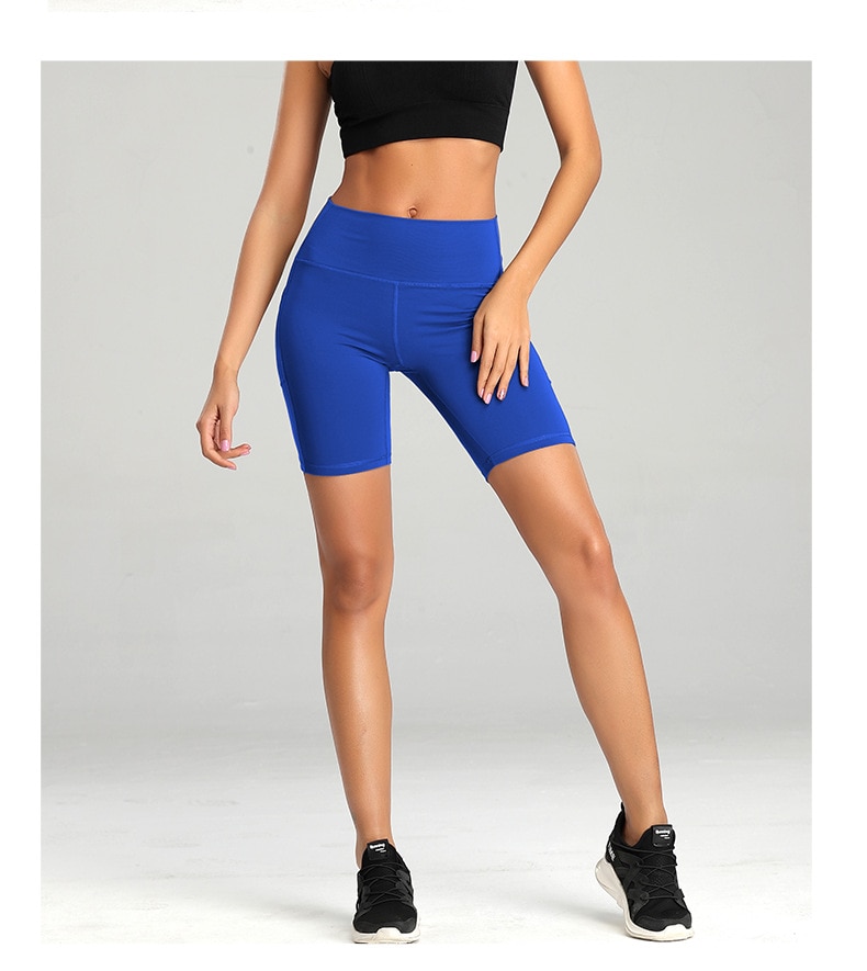 Pantalones cortos de gimnasio para mujer, medias realzadoras de cintura alta, leggings y pantalones cortos con bolsillo para guardar el teléfono, ciclismo, trotar, correr, fitness, yoga Pantalones cortos de gimnasio para mujer, medias realzadoras de cintura alta, leggings y pantalones cortos con bolsillo para guardar el teléfono, ciclismo, trotar, correr, fitness, yoga