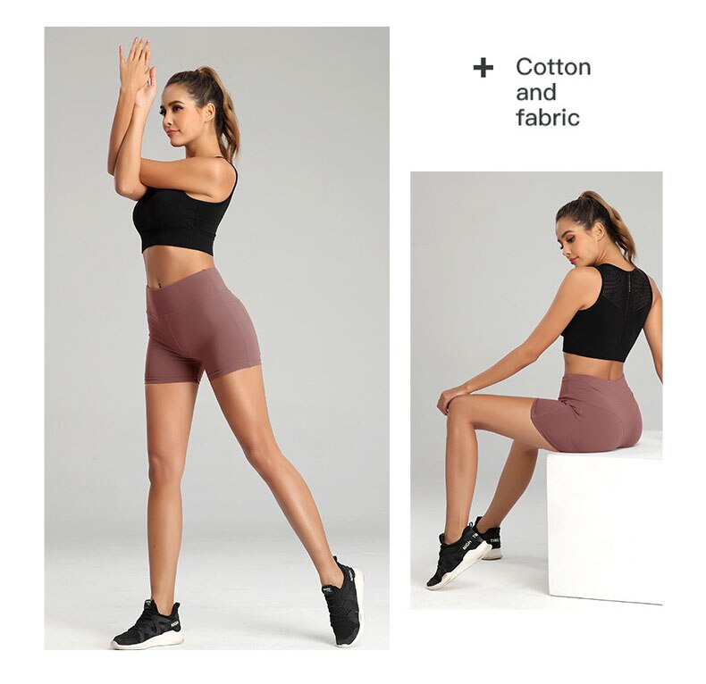 Pantalones cortos de gimnasio para mujer, medias realzadoras de cintura alta, leggings y pantalones cortos con bolsillo para guardar el teléfono, ciclismo, trotar, correr, fitness, yoga Pantalones cortos de gimnasio para mujer, medias realzadoras de cintura alta, leggings y pantalones cortos con bolsillo para guardar el teléfono, ciclismo, trotar, correr, fitness, yoga