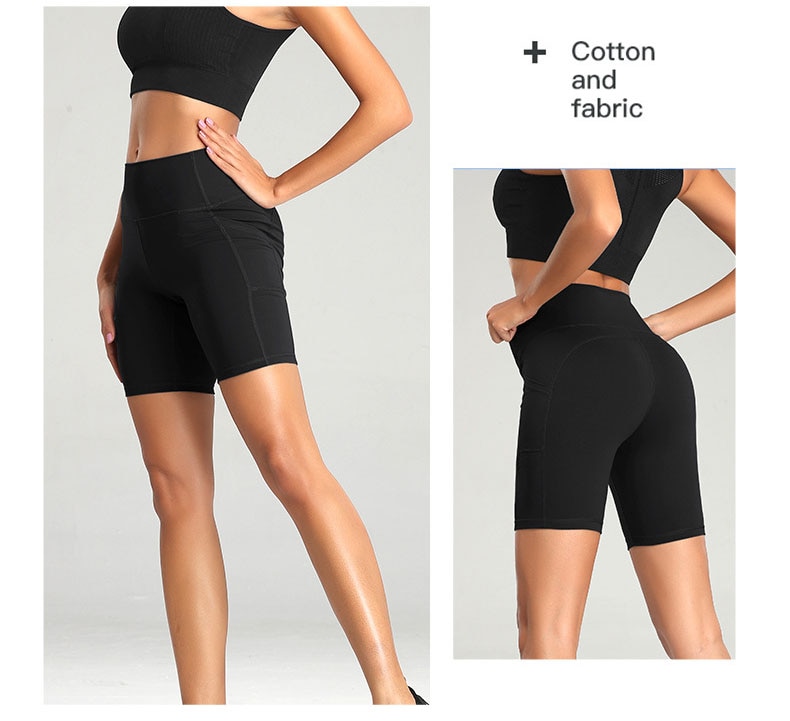 Pantalones cortos de gimnasio para mujer, medias realzadoras de cintura alta, leggings y pantalones cortos con bolsillo para guardar el teléfono, ciclismo, trotar, correr, fitness, yoga Pantalones cortos de gimnasio para mujer, medias realzadoras de cintura alta, leggings y pantalones cortos con bolsillo para guardar el teléfono, ciclismo, trotar, correr, fitness, yoga