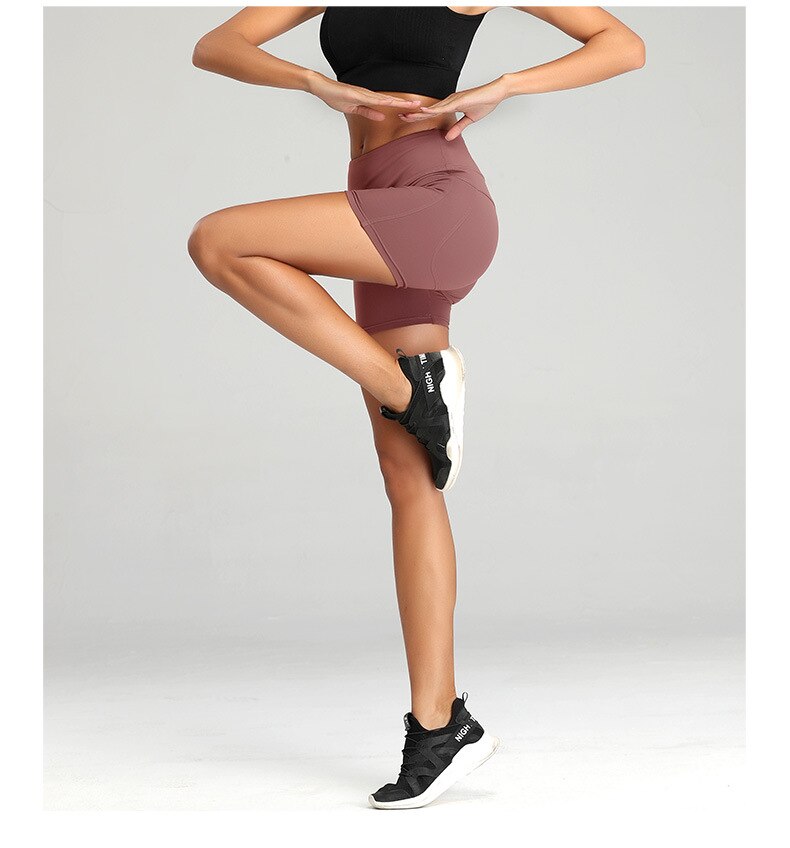 Pantalones cortos de gimnasio para mujer, medias realzadoras de cintura alta, leggings y pantalones cortos con bolsillo para guardar el teléfono, ciclismo, trotar, correr, fitness, yoga Pantalones cortos de gimnasio para mujer, medias realzadoras de cintura alta, leggings y pantalones cortos con bolsillo para guardar el teléfono, ciclismo, trotar, correr, fitness, yoga