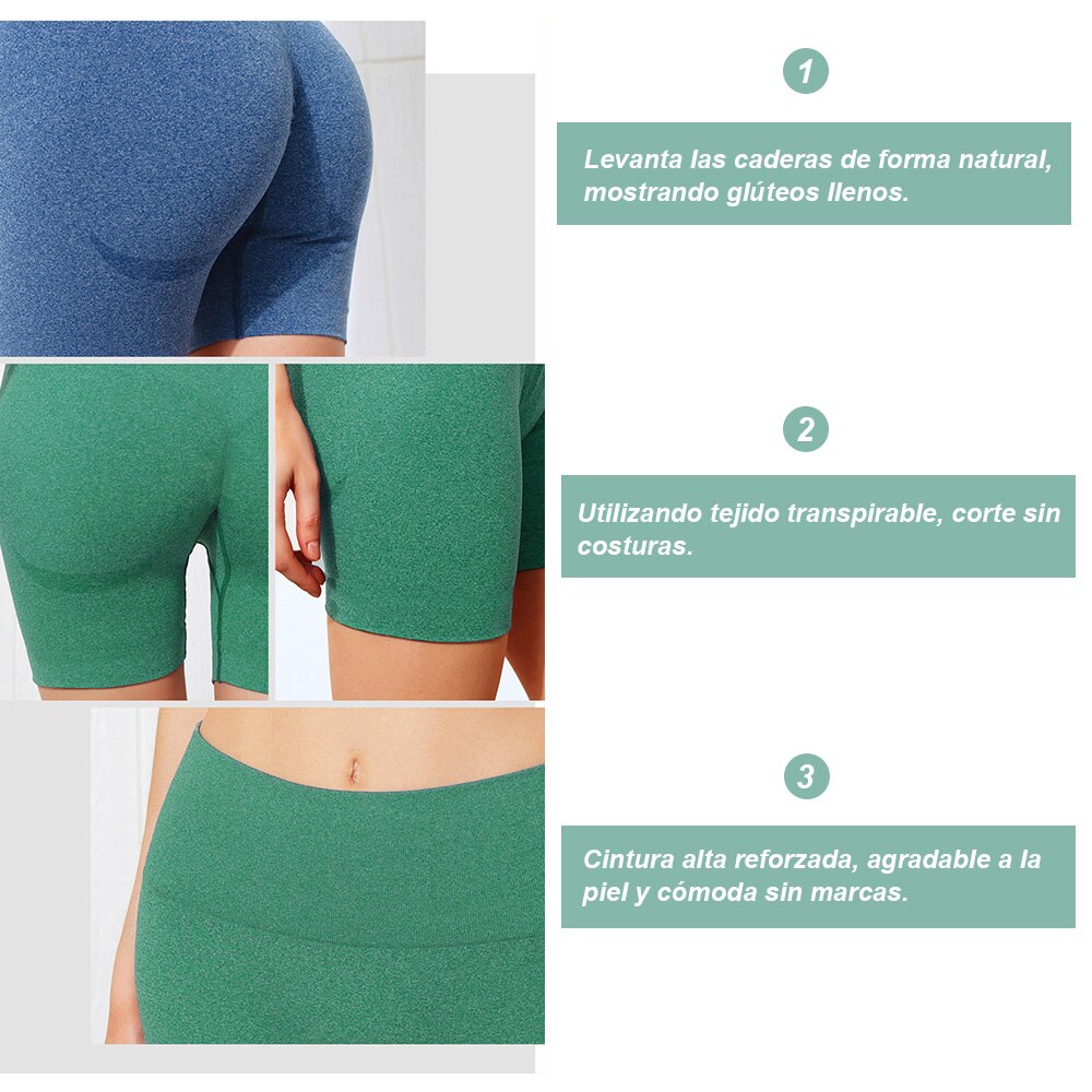 Vital pantalones cortos deportivos sin costuras de verano para mujer, pantalones cortos ajustados de cintura alta para el gimnasio, pantalones cortos deportivos a prueba de sentadillas y Control de ab Vital pantalones cortos deportivos sin costuras de verano para mujer, pantalones cortos ajustados de cintura alta para el gimnasio, pantalones cortos deportivos a prueba de sentadillas y Control de ab