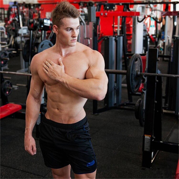 Pantalones cortos deportivos para correr para hombre, Shorts de secado rápido para gimnasio, 2021