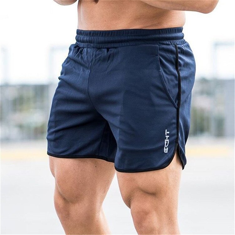 Pantalones cortos deportivos para correr para hombre, Shorts de secado rápido para gimnasio, 2021