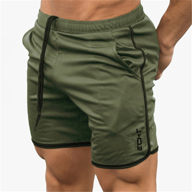 Pantalones cortos deportivos para correr para hombre, Shorts de secado rápido para gimnasio, 2021
