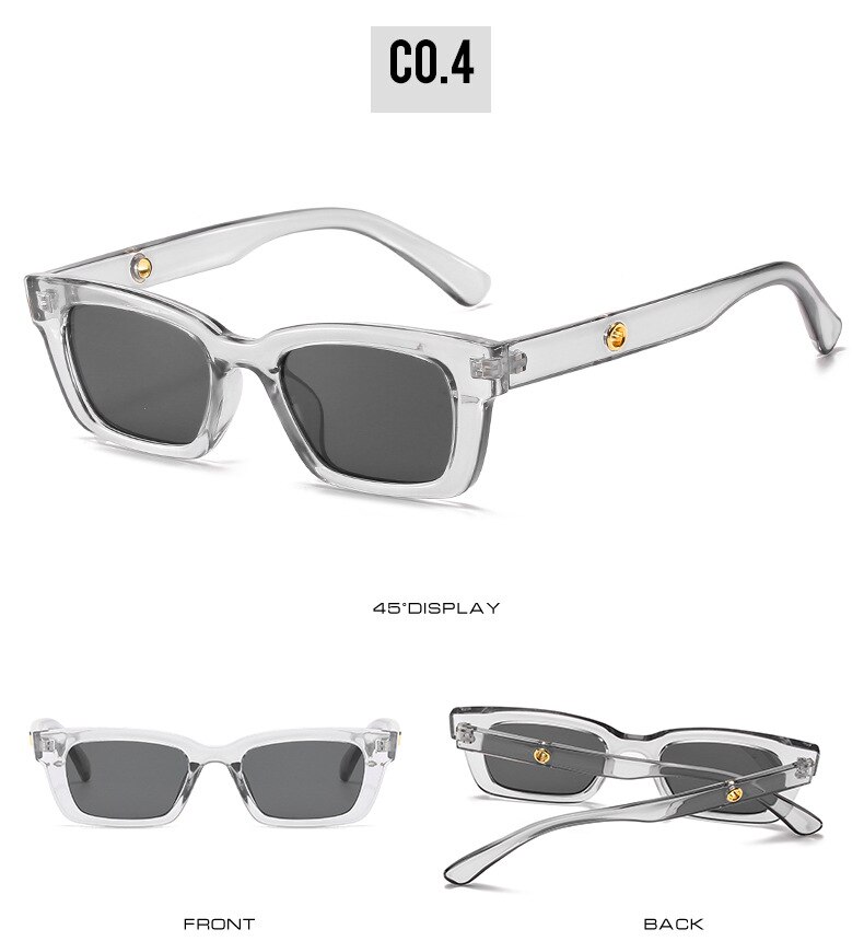 Gafas de sol vintage rectangulares para mujer