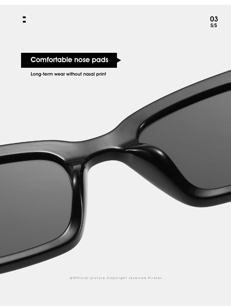 Gafas de sol vintage rectangulares para mujer