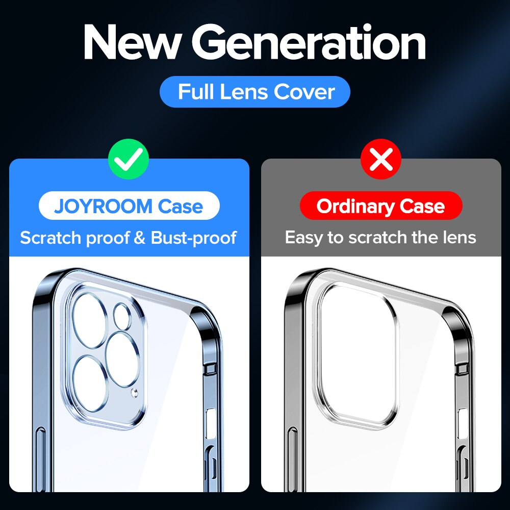 Joyroom-funda transparente para iPhone 12 11 Pro Max, carcasa trasera de PC + TPU a prueba de golpes, protección de lente completa para iPhone 12mini, funda transparente Joyroom-funda transparente para iPhone 12 11 Pro Max, carcasa trasera de PC + TPU a prueba de golpes, protección de lente completa para iPhone 12mini, funda transparente