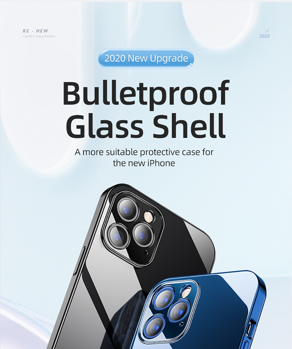Joyroom-funda transparente para iPhone 12 11 Pro Max, carcasa trasera de PC + TPU a prueba de golpes, protección de lente completa para iPhone 12mini, funda transparente Joyroom-funda transparente para iPhone 12 11 Pro Max, carcasa trasera de PC + TPU a prueba de golpes, protección de lente completa para iPhone 12mini, funda transparente