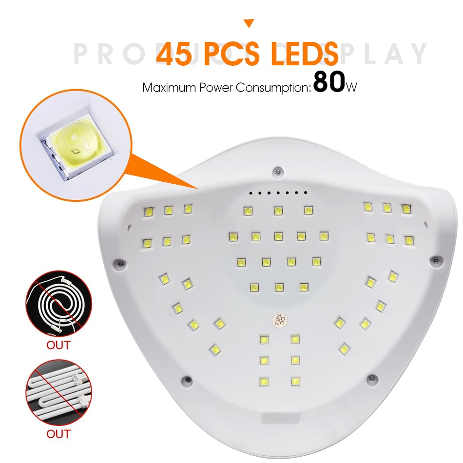 Secador de uñas UV con pantalla LCD