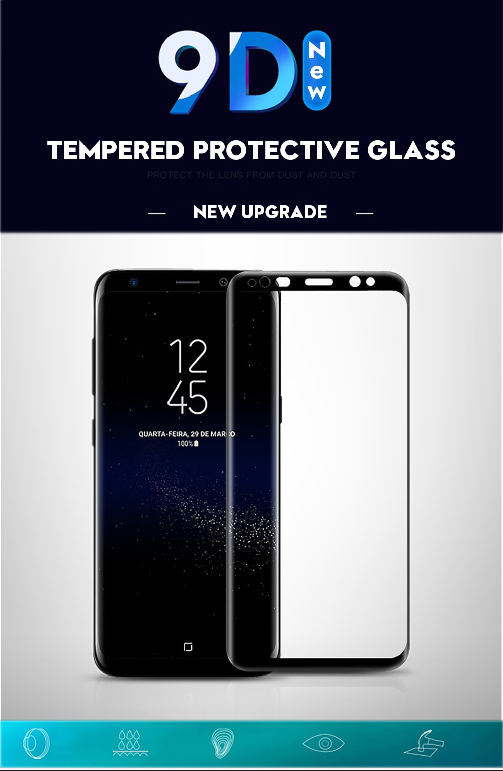 Película protectora de vidrio templado para Samsung Galaxy