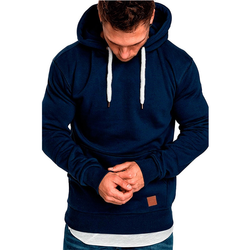 Sudadera con capucha de poliéster para hombre para fitness