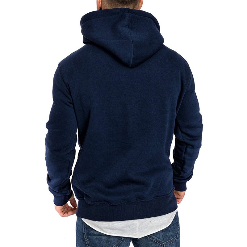 Sudadera con capucha de poliéster para hombre para fitness