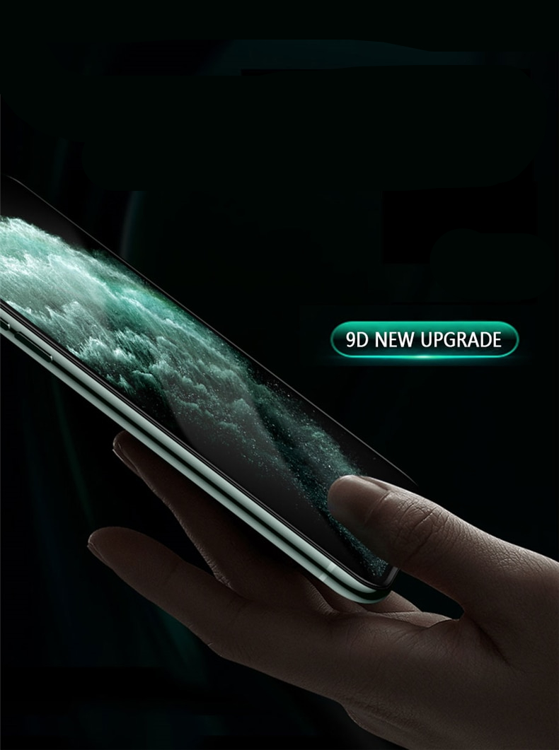 Vidrio protector 9D para iPhone