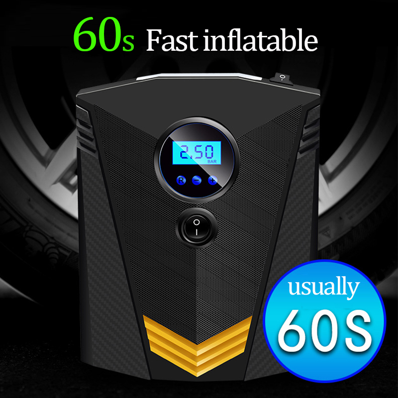 Bomba inflable Digital portátil para neumáticos de coche, compresor de aire automático para neumáticos de rueda, Inflador de neumáticos eléctrico de 12V Bomba inflable Digital portátil para neumáticos de coche, compresor de aire automático para neumáticos de rueda, Inflador de neumáticos eléctrico de 12V