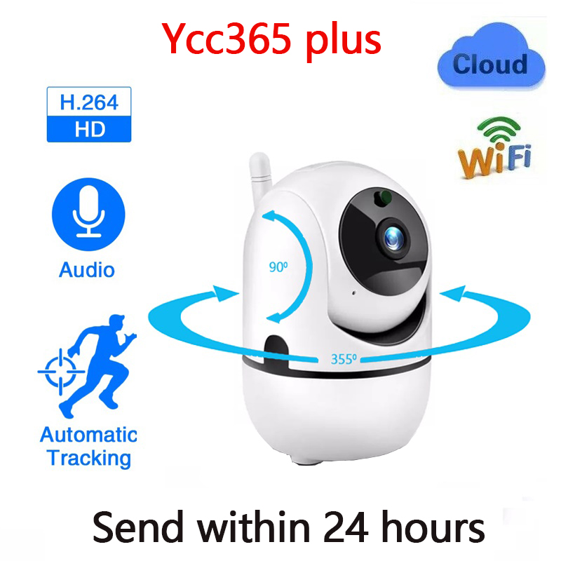 Ycc365 Plus-cámara Ip Wifi 1080P, videocámara HD con nube, seguimiento automático, Monitor de bebé, visión nocturna, seguridad, vigilancia del hogar